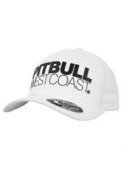 Czapka męska Pitbull Snapback Classic SEASCAPE. Białe czapki z daszkiem PITBULL, z aplikacjami, z bawełny. Za 94.99 zł.