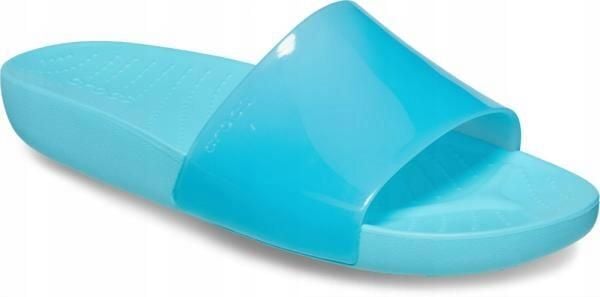 Klapki Dla Dorosłych Crocs Splash Glossy Slide. Czerwone klapki Crocs, z materiału. Za 99.99 zł.
