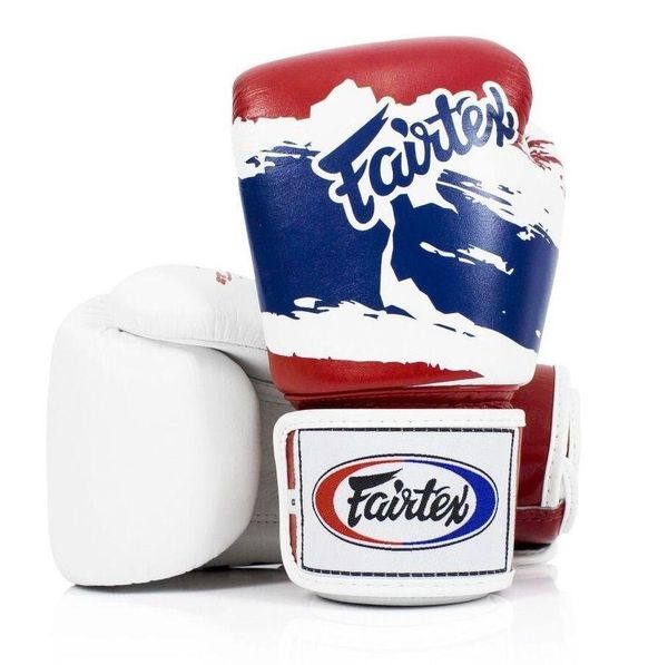 Fairtex Rękawice Bokserskie ze skóry naturalnej BGV1 Thai Pride. Białe espadryle FAIRTEX, bez wzorów, z materiału, bez obcasa, bez zapięcia. Za 629.00 zł.