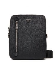 Guess Saszetka HMTOGR P5218 Czarny. Czarne saszetki i nerki Guess, z aplikacjami, ze skóry. Za 259.99 zł.
