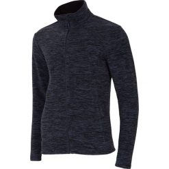 Polar męski PLM300 - denim melanż. Niebieskie bluzy z polaru marki 4F, na lato, melanż, z denimu. W wyprzedaży za 79.99 zł.