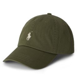 Czapka z daszkiem Polo Ralph Lauren. Zielone czapki z daszkiem Polo Ralph Lauren, bez wzorów. Za 269.99 zł.