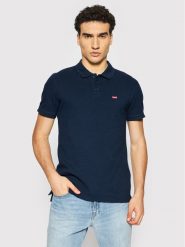 Levi's® Polo Standard Housemarked 35883-0005 Granatowy Regular Fit. Niebieskie koszulki polo m, bez wzorów, z bawełny, bez kołnierzyka, bez ramiączek. Za 149.99 zł.