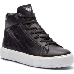 Sneakersy EA7 EMPORIO ARMANI - X8Z001 XK003 00002 Black. Czarne buty sportowe casual marki EA7 Emporio Armani, z materiału. Za 909.00 zł.