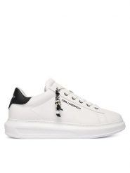 KARL LAGERFELD Sneakersy Kapri KL52516 Biały. Białe buty sportowe casual KARL LAGERFELD, bez wzorów, ze skóry, bez zapięcia. Za 949.99 zł.