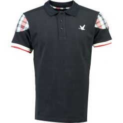 Koszulka polo "Karreaux" w kolorze granatowym. Koszulki polo sportowe marki Stone Goose. W wyprzedaży za 98.95 zł.