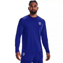Koszulka męska Under Armour Armourprint LS. Niebieskie bluzy Under Armour, m, bez wzorów, bez kaptura. Za 99.99 zł.