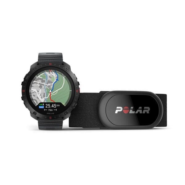 Zegarek podłączony Polar Grit X2 Pro. Czarne, cyfrowe zegarki Polar. Za 3,192.00 zł.