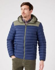 WRANGLER PUFFER JACKET MĘSKA KURTKA PRZEJŚCIOWA NAVY W4B1WA114 112319932. Niebieskie kurtki Wrangler, m, bez wzorów, bez kaptura. Za 289.99 zł.