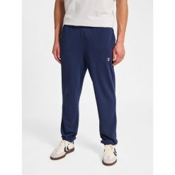 Spodnie do biegania Hummel Pulse. Niebieskie buty do biegania Hummel, bez wzorów, z dresówki, bez zapięcia, do biegania. Za 170.00 zł.