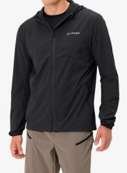 Kurtka softshell męska Vaude Moab Jacket IV. Czarne kurtki Vaude, m, bez wzorów, z elastanu, bez kaptura. Za 535.10 zł.