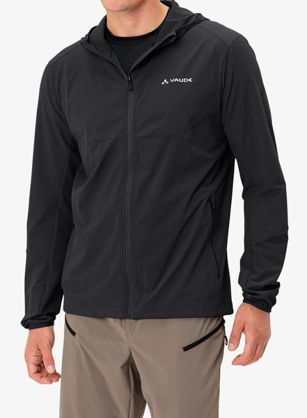 Kurtka softshell męska Vaude Moab Jacket IV. Czarne kurtki Vaude, m, bez wzorów, z elastanu, bez kaptura. Za 535.10 zł.