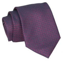 Krawat - ALTIES - Ciemne Wino w Groszki. Czerwone krawaty i muchy Alties, bez wzorów, z tkaniny. Za 49.00 zł.