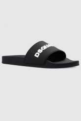 DSQUARED2 Czarne klapki męskie z logo. Czarne klapki Dsquared2. W wyprzedaży za 669.99 zł.