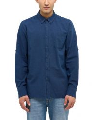 Męska Koszula Mustang Style Rawlins Dark Blue Two Tone 1017536 12867. Niebieskie koszule Mustang, m, bez wzorów, bez kołnierzyka, bez ramiączek. Za 139.99 zł.