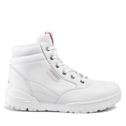 Trekkingi Kappa. Białe botki sznurowane Kappa, bez wzorów, bez obcasa, bez zapięcia. Za 199.99 zł.
