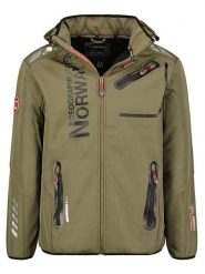 Geographical Norway Kurtka softshellowa "Royaute" w kolorze khaki rozmiar: XXL. Brązowe kurtki outdoor i hardshell Geographical Norway, xxl, bez wzorów, z materiału, bez kaptura. Za 215.21 zł.