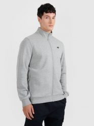 4F Bluza dresowa rozpinana bez kaptura męska - szara S. Szare bluzy 4F, m, bez wzorów, z bawełny, bez kaptura. Za 159.99 zł.