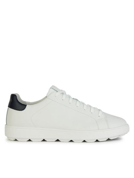 Geox Sneakersy U Spherica Ecub-1 U45GPA 0009B C0899 Biały. Białe buty sportowe casual Geox, bez wzorów, ze skóry, bez zapięcia. Za 289.99 zł.