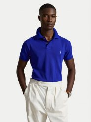 Polo Ralph Lauren Polo 710536856516 Niebieski Regular Fit. Niebieskie koszulki polo Polo Ralph Lauren, m, bez wzorów, z bawełny, bez kołnierzyka, bez ramiączek. Za 599.99 zł.