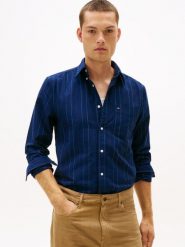 Tommy Hilfiger koszula casual Mężczyźni Regular Fit Bawełna niebieski|biały|czerwony, M. Białe koszule Tommy Hilfiger, m, bez wzorów, z bawełny, bez kołnierzyka, bez ramiączek. Za 279.95 zł.