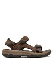 Teva Sandały Langdon Sandal 1015149 Brązowy. Brązowe sandały Teva, z nubiku, bez zapięcia. Za 469.99 zł.