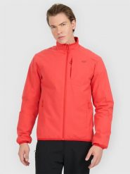 4F Kurtka puchowa trekkingowa z wypełnieniem syntetycznym męska - pomarańczowa M. Brązowe kurtki 4F, m, bez wzorów, z materiału, bez kaptura. Za 349.99 zł.