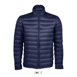 Kurtka puchowa Sol's Wilson. Niebieskie kurtki SOL'S, s, bez wzorów, z poliamidu, bez kaptura. Za 358.50 zł.