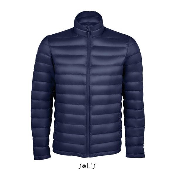 Kurtka puchowa Sol's Wilson. Niebieskie kurtki SOL'S, s, bez wzorów, z poliamidu, bez kaptura. Za 354.80 zł.