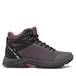 Trekkingi Halti. Szare botki sznurowane Halti, bez wzorów, bez obcasa, bez zapięcia. Za 219.99 zł.