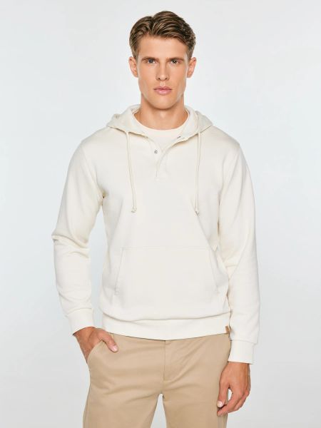 Bluza męska z kapturem perłowa bazyler 103. Białe bluzy BIG STAR, l, bez wzorów, z bawełny, z kapturem. Za 249.99 zł.