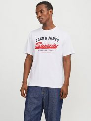Jack & Jones Koszulka w kolorze białym rozmiar: XL. Białe bezrękawniki Jack & Jones, xl, bez wzorów, z bawełny, bez kołnierzyka, bez ramiączek. Za 44.19 zł.