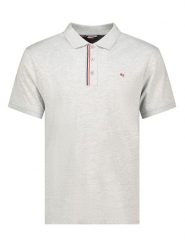 Geographical Norway Koszulka polo "Krown" w kolorze szarym rozmiar: L. Szare koszulki polo Geographical Norway, l, bez wzorów, z bawełny, bez kołnierzyka, bez ramiączek. Za 88.95 zł.