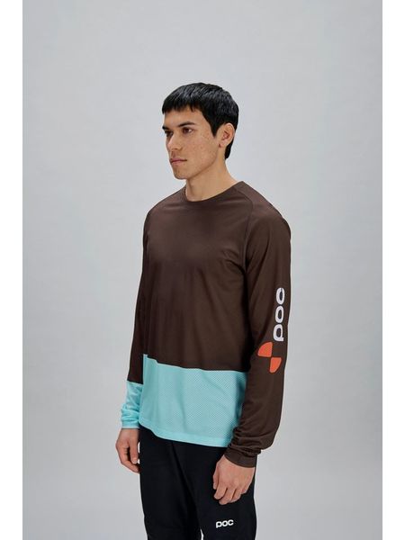 POC Koszulka funkcyjna w kolorze brązowym rozmiar: L. Brązowe t-shirty sportowe POC, bez wzorów, z materiału, bez ramiączek, outdoorowe. Za 234.95 zł.