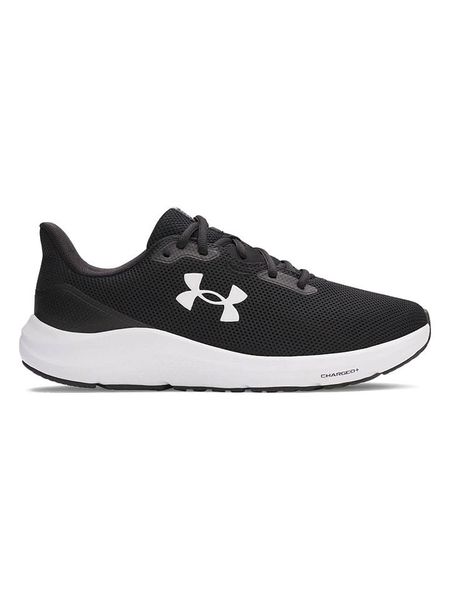 Under Armour Buty "Charged" w kolorze czarno-białym do biegania rozmiar: 46. Czarne buty do biegania Under Armour, bez wzorów, z materiału, do biegania. Za 159.99 zł.