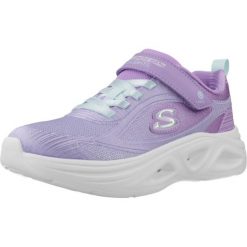Buty SKECHERS SOLA GLOW 2.0 Fioletowy. Fioletowe buty trekkingowe Skechers, bez wzorów, z tkaniny, bez zapięcia. Za 216.99 zł.
