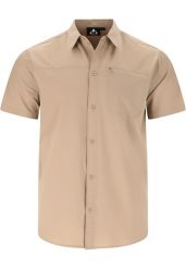 Koszula Whistler Jeromy. Brązowe koszule WHISTLER, m, bez wzorów, z elastanu, bez kołnierzyka, bez ramiączek. Za 219.00 zł.