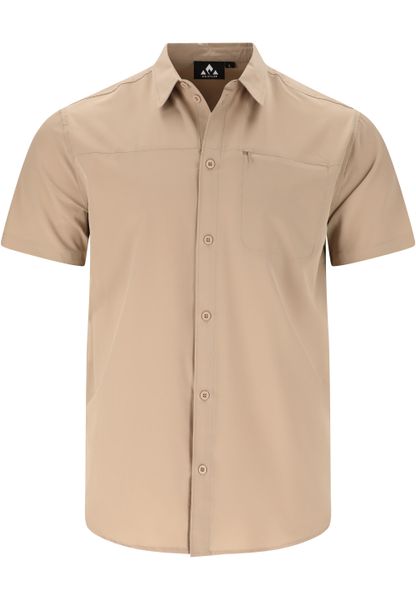 Koszula Whistler Jeromy. Brązowe koszule WHISTLER, m, bez wzorów, z elastanu, bez kołnierzyka, bez ramiączek. Za 219.00 zł.