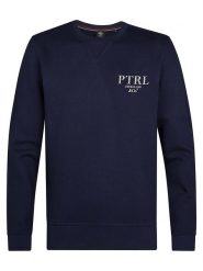 Petrol Bluza "Dubuque" w kolorze granatowym rozmiar: XXL. Niebieskie bluzy Petrol, xxl, bez wzorów, z bawełny, bez kaptura. Za 136.45 zł.