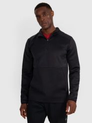 BLUZA MĘSKA SPORTOWA TRENINGOWA SZYBKOSCHNĄCA 4F TFSWM561 KOLOR CZARNY. Czarne bluzy bez kaptura 4F, l, bez wzorów, z materiału, bez kaptura. Za 229.99 zł.