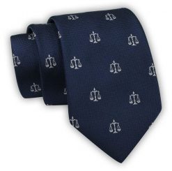 Krawat Alties (7 cm) - Znaki Zodiaku: WAGA. Niebieskie krawaty i muchy Alties, bez wzorów, z tkaniny. Za 49.00 zł.