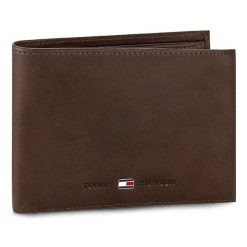 Duży Portfel Męski Tommy Hilfiger. Brązowe portfele Tommy Hilfiger, bez wzorów. Za 299.99 zł.