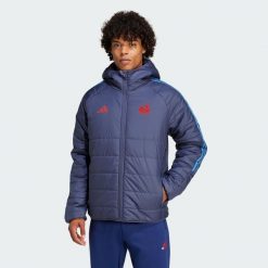 Kurtka France Winter. Niebieskie kurtki Adidas, xl, bez wzorów, bez kaptura. Za 649.00 zł.
