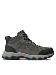 Skechers Trapery Selmen Melano 204477/GRY Szary. Szare trapery Skechers, z materiału, bez zapięcia. Za 319.99 zł.