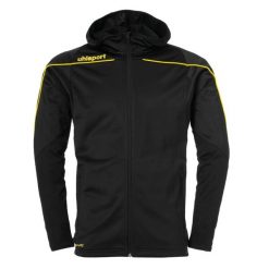 Kurtka z kapturem Uhlsport Stream 22. Czarne kurtki Uhlsport, xl, bez wzorów, z dresówki, z kapturem. W wyprzedaży za 190.50 zł.