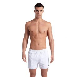 Szorty męskie kąpielówki spodenki kąpielowe na basen plażę Arena Bywayx. Białe szorty Arena, m, bez wzorów, sportowe. Za 89.99 zł.
