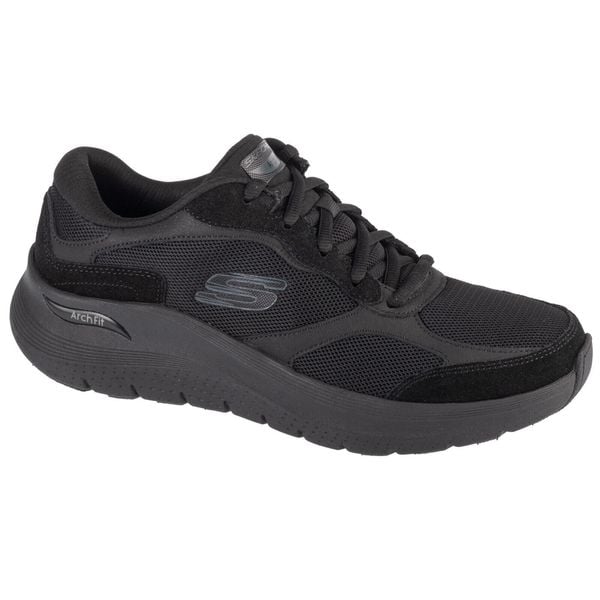 Buty sportowe Sneakersy męskie Skechers Arch Fit 2.0 - The Keep. Czarne buty sportowe casual Skechers, bez wzorów, bez zapięcia. Za 389.99 zł.