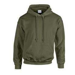 Bluza Z Kapturem Dla Dorosłych Unisex Heavy Blend. Zielone bluzy GILDAN, m, bez wzorów, z kapturem. Za 92.99 zł.