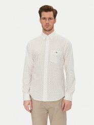 Gant Koszula 3250056 Biały Regular Fit. Białe koszule GANT, l, bez wzorów, z bawełny, bez kołnierzyka, bez ramiączek. Za 359.99 zł.
