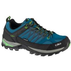 Buty CMP Rigel Low 3Q54457-15MR trekkingowe męskie niebieskie. Niebieskie buty turystyczne bez wzorów, z gumy, bez zapięcia. Za 579.48 zł.